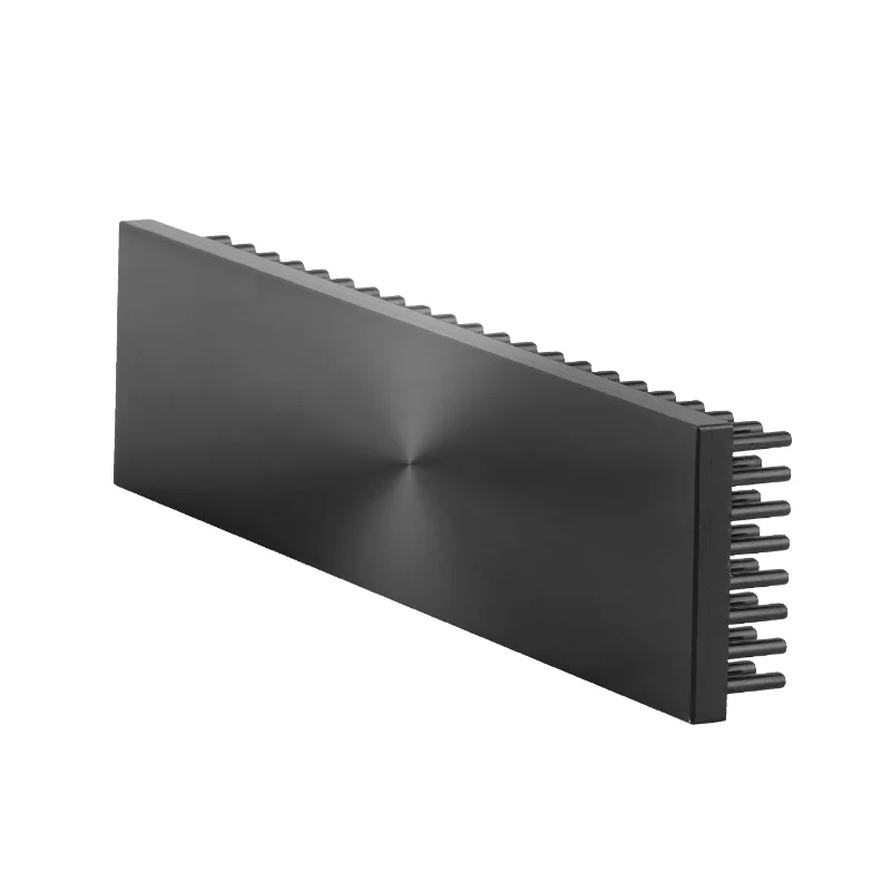 7W Length Width 150*60mm And Height 20mm Black Anodizing rectangle Led Light Aluminum Pin Fin Small Heatsink 60mm