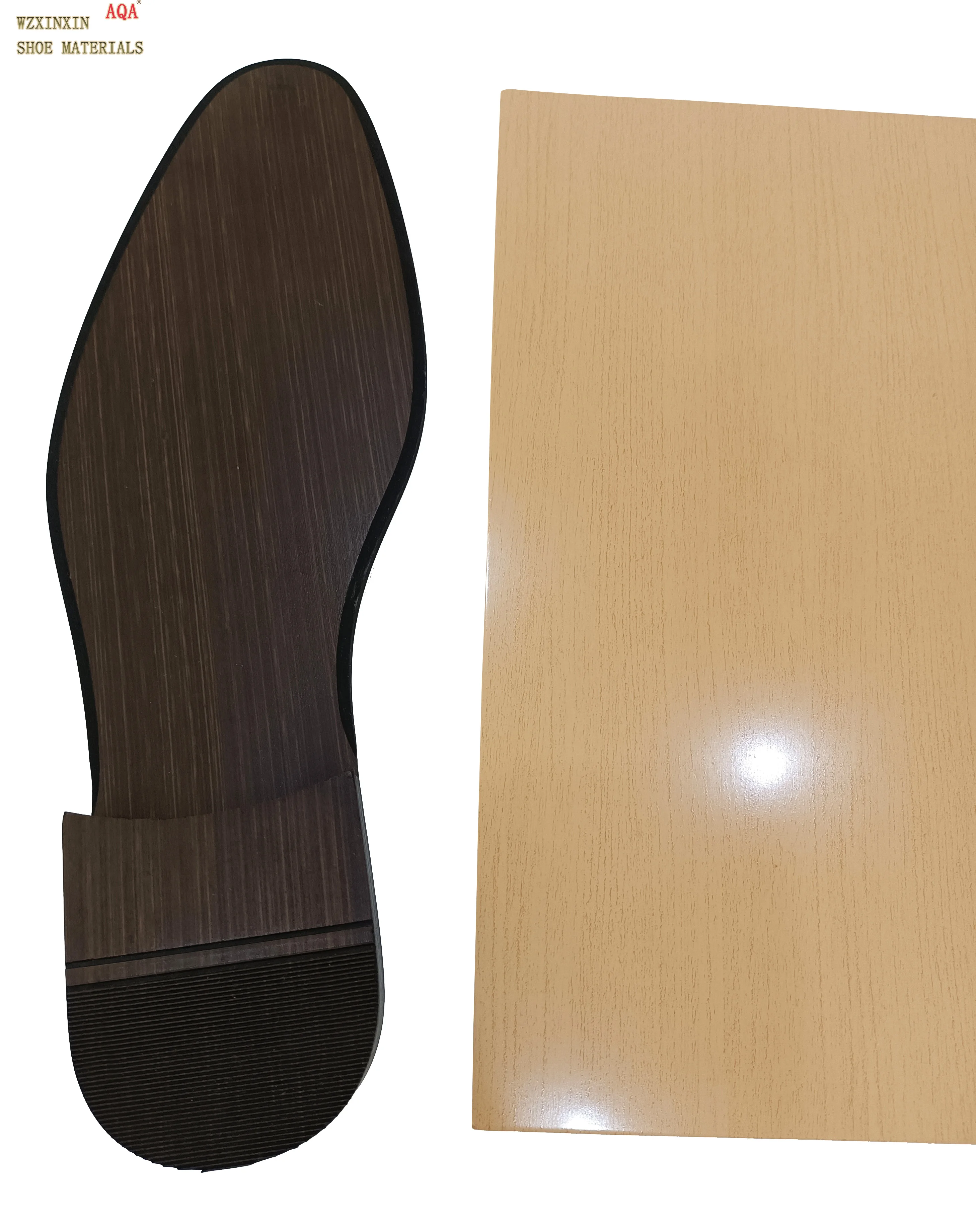 Popular great quality shiny printing colorful neolite plain rubber sheet for shoe soles