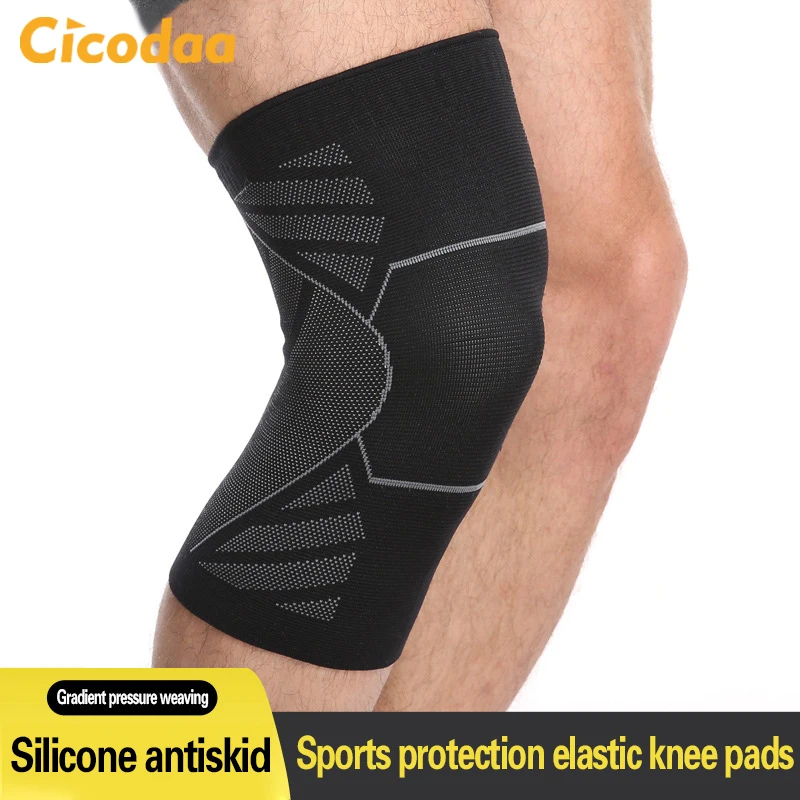 Custom New High Quality Compression Sport Basketball Football Leg Knee Cycling Leg Long Sleeve Knee Brace Support