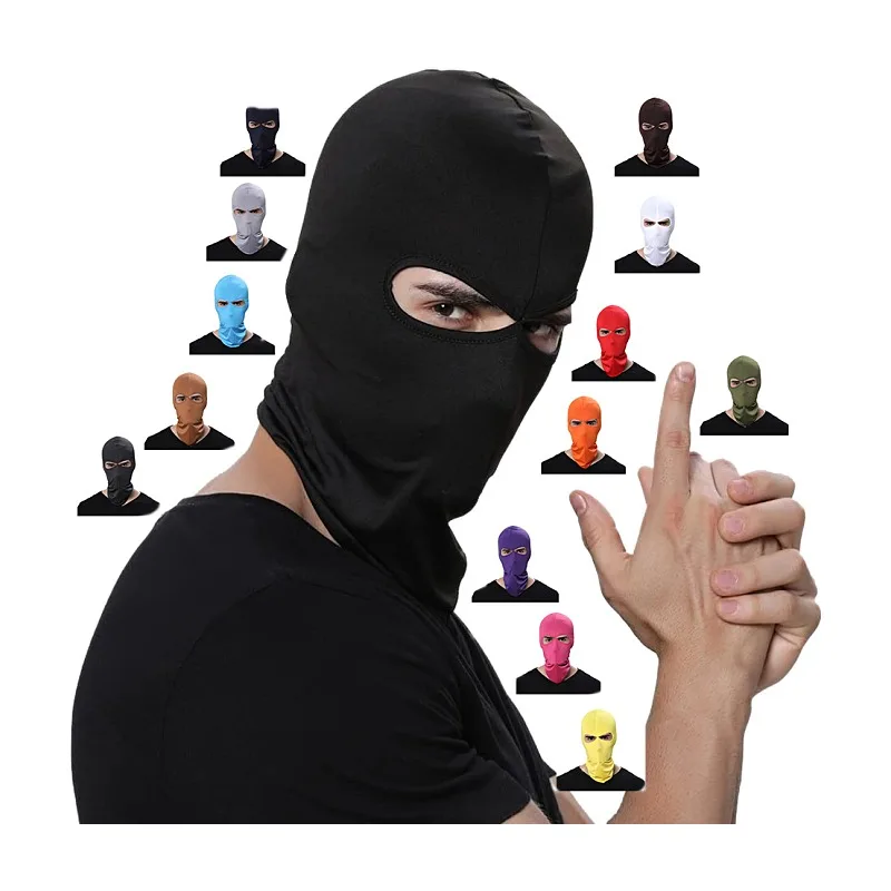 GECKO MASTER Custom White Ski 2 Hole  Outdoor Cycling Unisex Balaclava