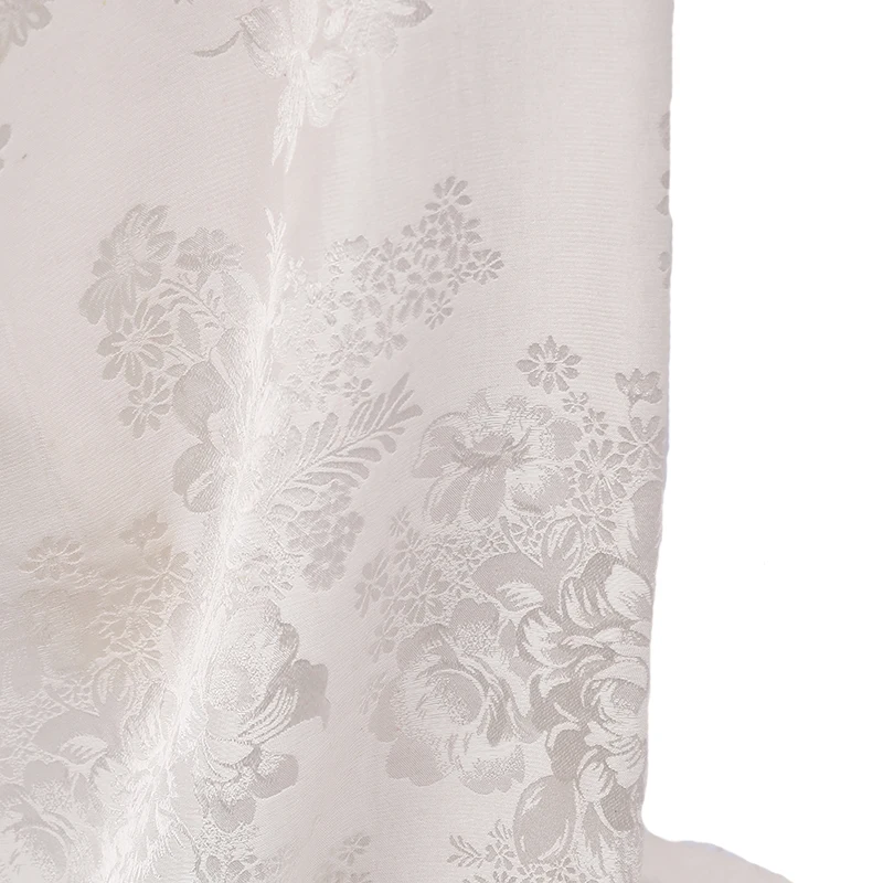 2021 luxury flower jacquard beautiful fashion 100 silk figured satin brocade for dyeing