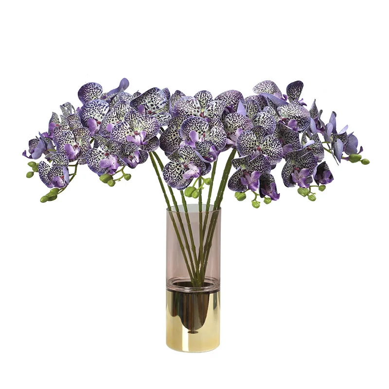 DESITA Factory Orchids Wholesale Plastic Artificial White Orchid In Bulk Silk Stem Decorative Flowers Artificial Flowers