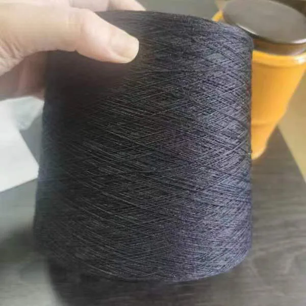 High strength fireproof yarn for handbags 20S/3 black meta aramid sewing thread