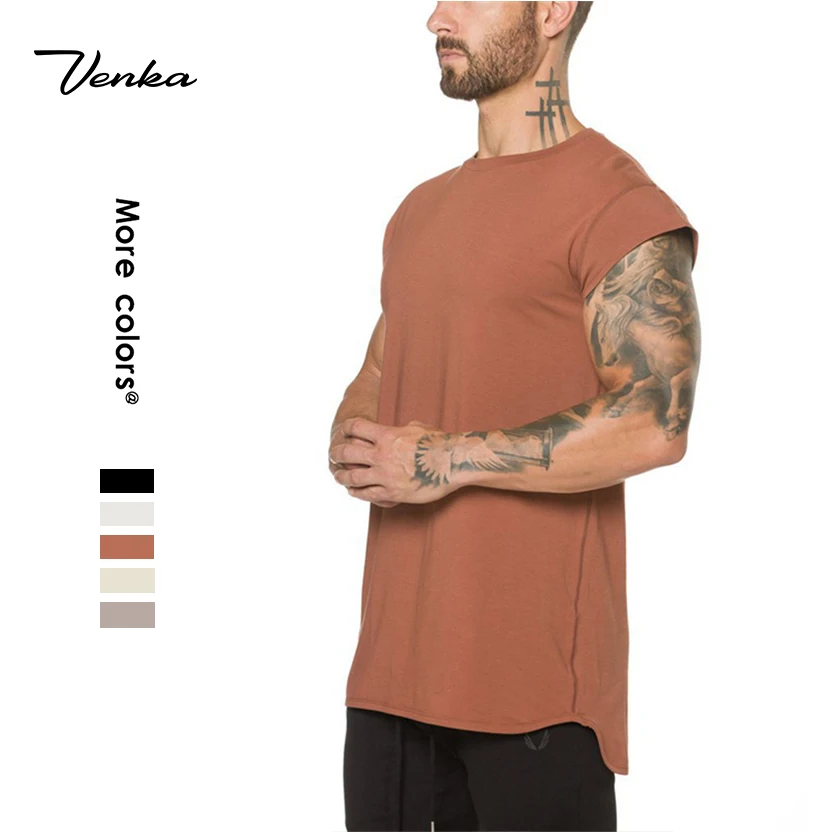 Wholesale In Stock Custom Logo Mens Fitness Apparel Tops O-Neck Waistcoat Bodybuilding Men Gym Vest