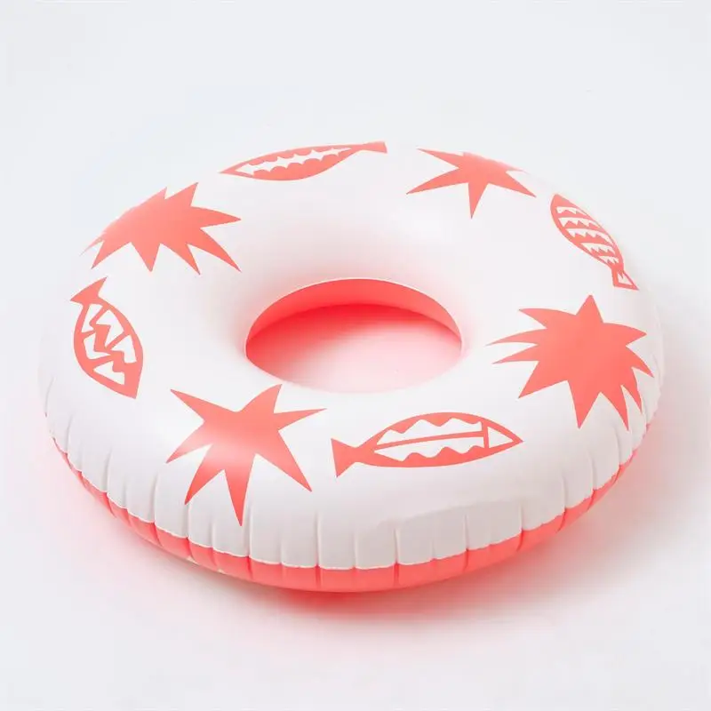 New Colorful Star Print Inflatable Tube Swim Ring for Adults Kids Five-pointed star Safety Circle Water Play Equipment