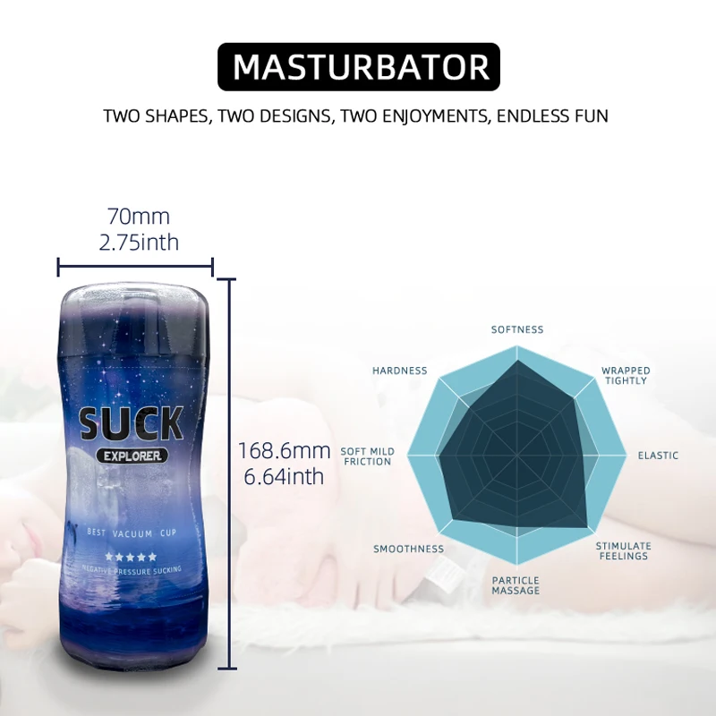 YoungWill Realistic Vagina Transparent blue  Male Masturbator Deep Artificial Pussy Sex Toy Masturbating Sex Toys for Men