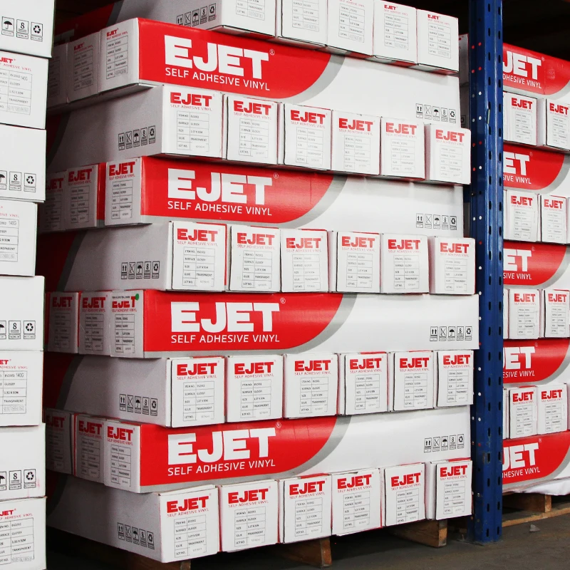 140g Eco-Solvent Printable Glossy Vinyl Stickers White Black Grey Glue Adhesive for Poster Materials