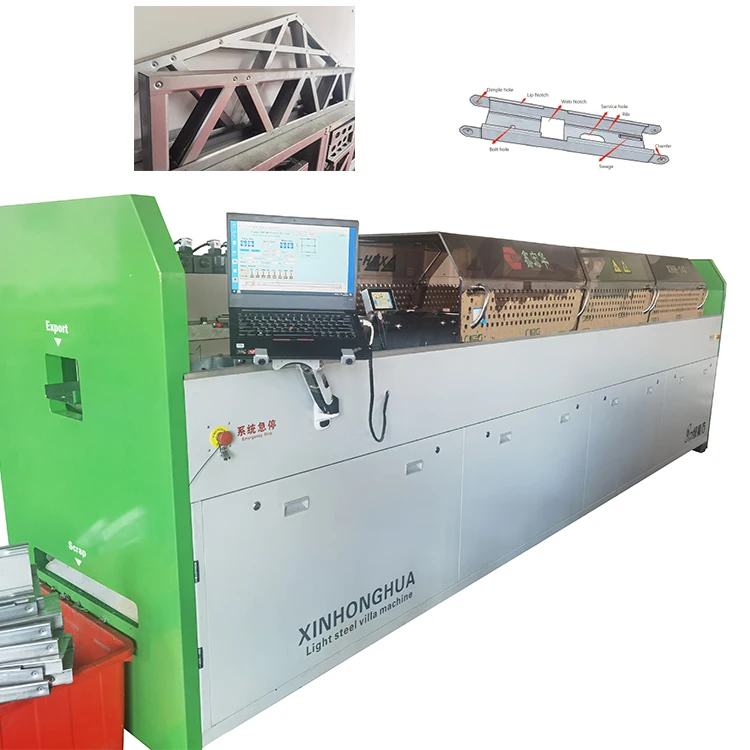 Drywall Metal Profile C140 Fully Automatic Roll Forming Light Gauge Villa Steel Framing Machine