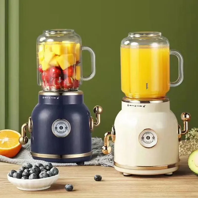 Home Electric Juicer Blender Multifunctional Smoothie Milkshake Baby Food Fruit Retro Juice Maker Machine Mixer Orange Squeezer