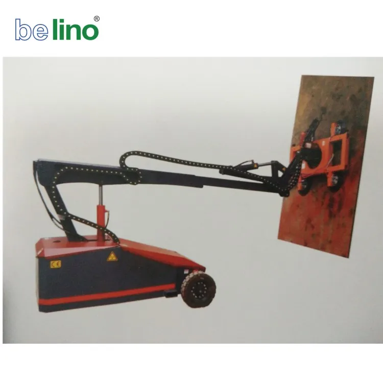 Movable vacuum lifter sucker with wheels for hotel glass wall installation