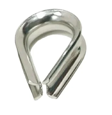 Stainless Steel 304 Light Duty Wire Rope Thimbles Cable Thimble 1/8 Ceramic Fiber Rope Thimble