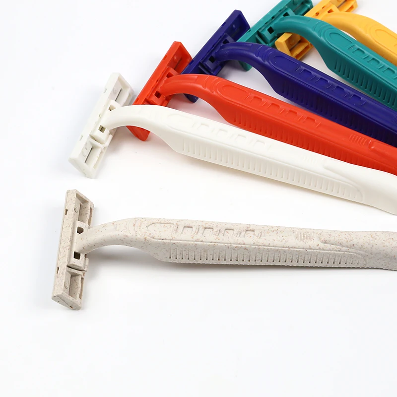 New Design Twin Blades Lasy Razor Customized Color Women Disposable Shaving Razor