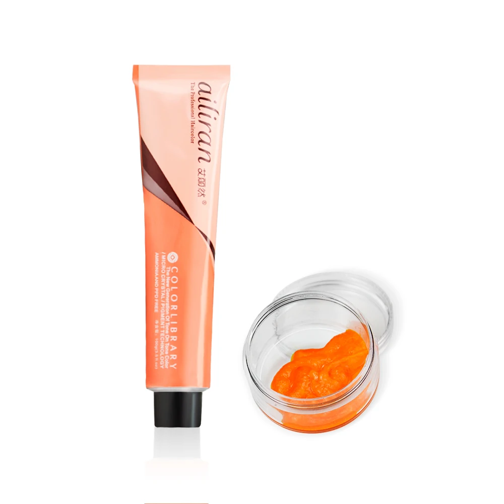 No ammonia vegan private label cream hair color wholesale bulk semi-permanent hair dye color