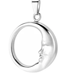 Urns For Ashes Crescent Moon Cremation Ashes Pendant Stainless Steel Memorial Urn Pendant Necklace For Unisex Cremation Jewelry