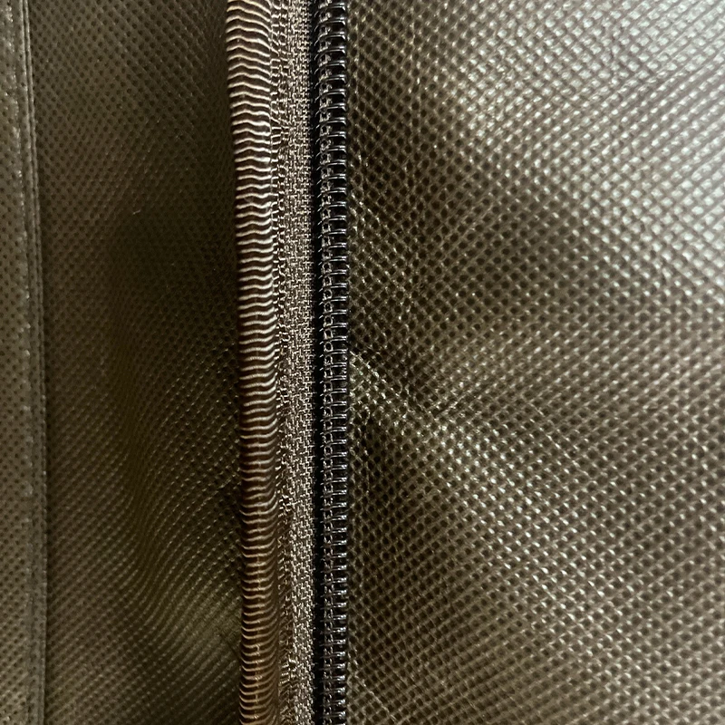 Brown Garment Care Accessories Shoe Garment Bag with Pockets