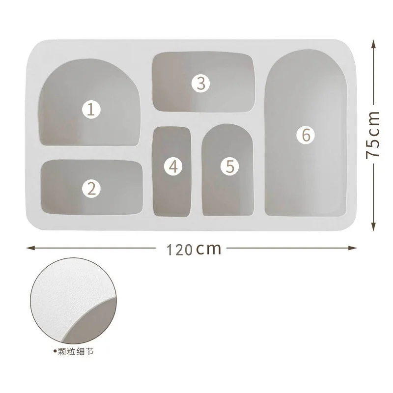 Nordic minimalist white cave display cabinet living room decoration arched storage floor to ceiling bookshelf