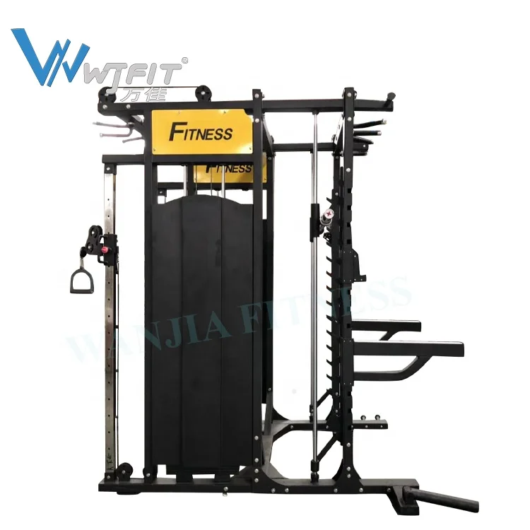 
Wanjia Fitness Gym Machines Squat Rack Power Rack Multi Funcion Smith Machine Multi Home Gym For Commercial And Home Fitness 