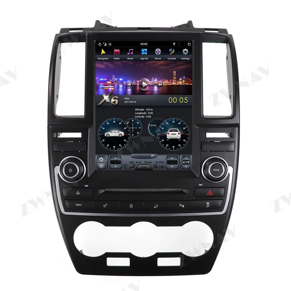 Автомобильный мультимедийный плеер Tesla Style Android 9 64 ГБ радио для Land Rover Freelander 2 LR2 L359 2006-2015 GPS-навигация Carplay