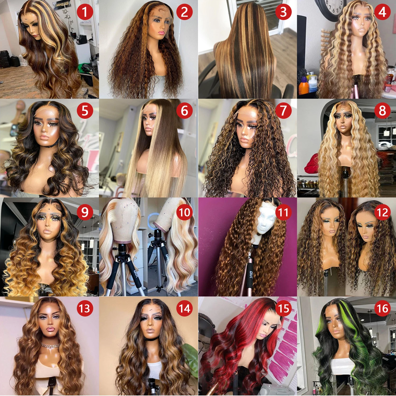 Hot Sale Highlight Color Wholesale Raw Hair Wigs HD Lace Front Wigs Human Hair Vendor,13x4 13x6 HD Lace Frontal Wig Human Hair