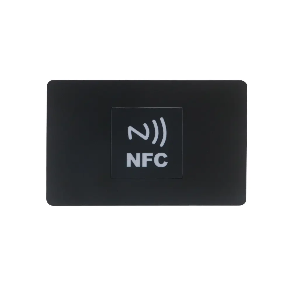 Glossy Matte Surface Ntag213 Nfc Chip Rfid Blank Pvc Black Card