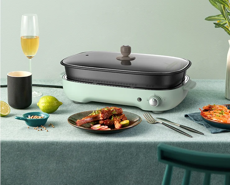 Бытовая многофункциональная электрическая антипригарная сковорода, электрическая сковорода для выпечки для вечеринки