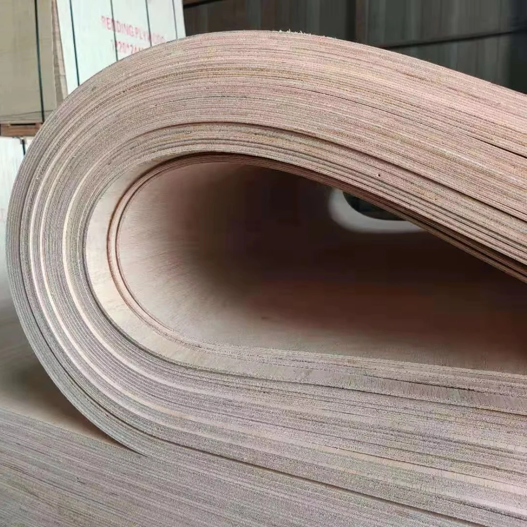Wholesale Bendy Plywood Paulownia 5/8/12mm Flexible Bend for Furniture