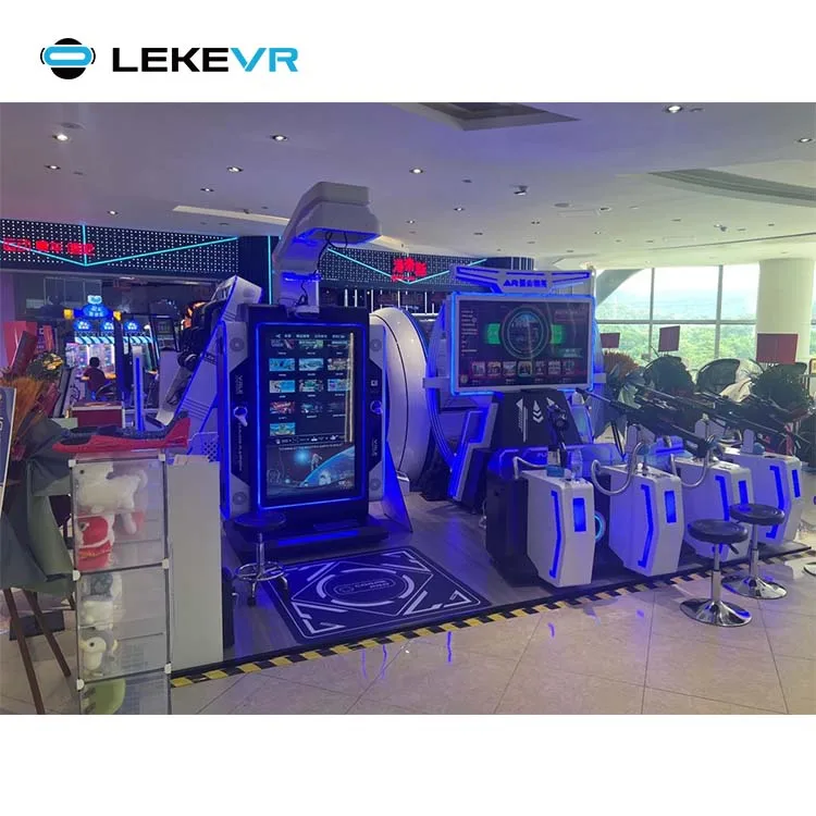 LEKE VR Entertainment Theme Park Business Opportunity Interactive VR Arcade Standing Platform 9D VR Attraction