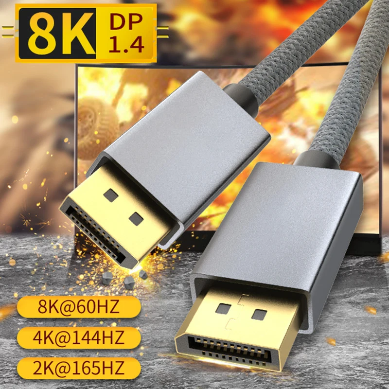 Кабель Премиум-качества 8k Displayport к Dp 1 4 кабель 2 м 3
