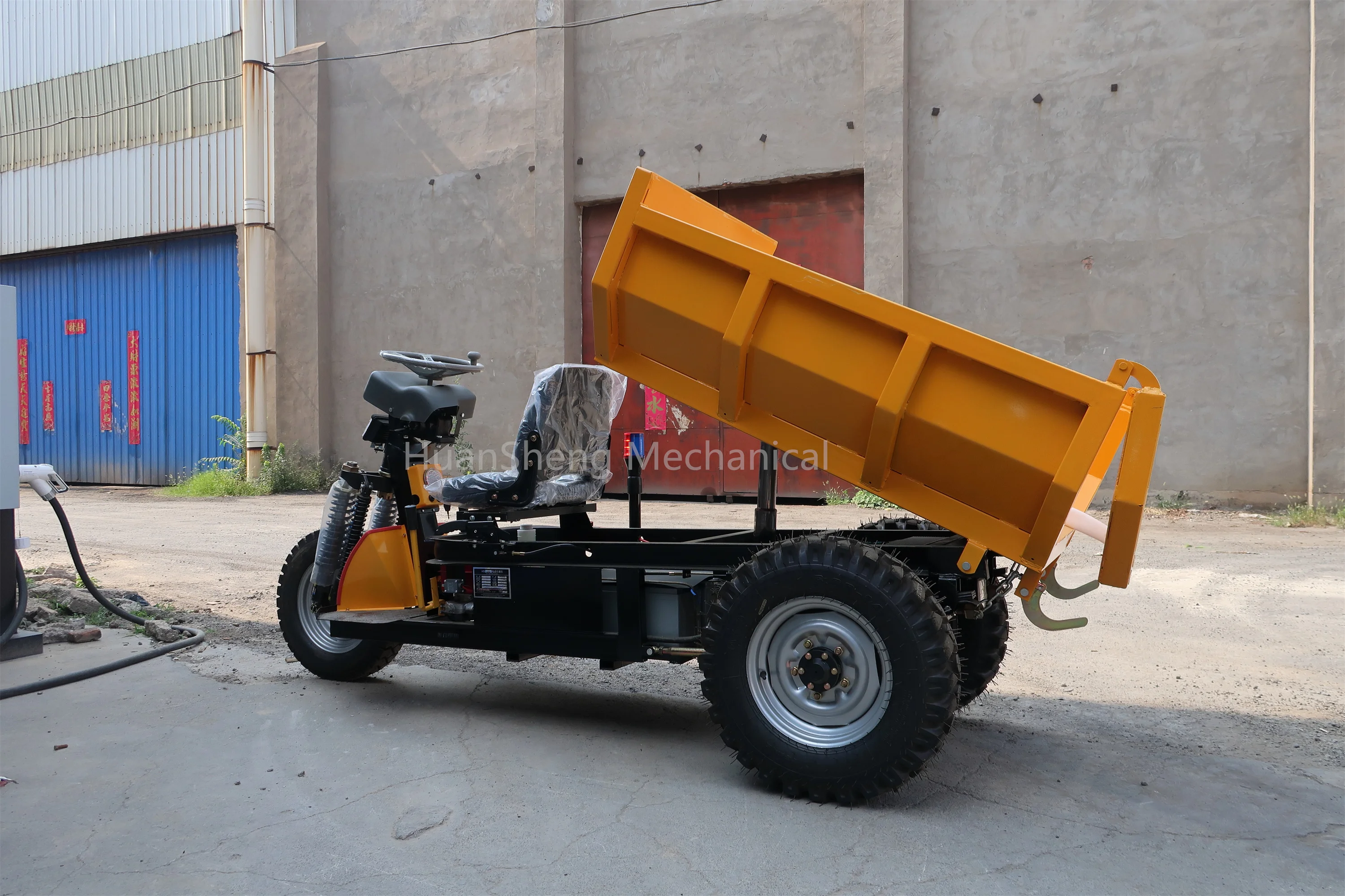 New Design 3 Wheel Dumper 1.5t Loading Capacity Peru Mine Dumper Low Price 2 Ton Tricycle