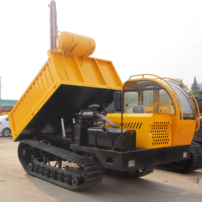 Free Shipping 8 Ton Crawler Dumper All Terrain Transporter crawler dumper truck Agricultural All-terrain Crawler Dumper With CE