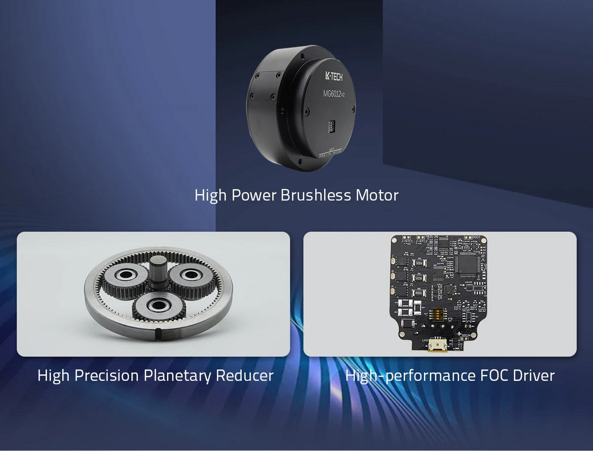 MG6012-i8v2(RMD-X6) 48V Planetary  Mini Dc Brushless Exoskeleton High Torque Arm Robot Joint Motor With Encoder