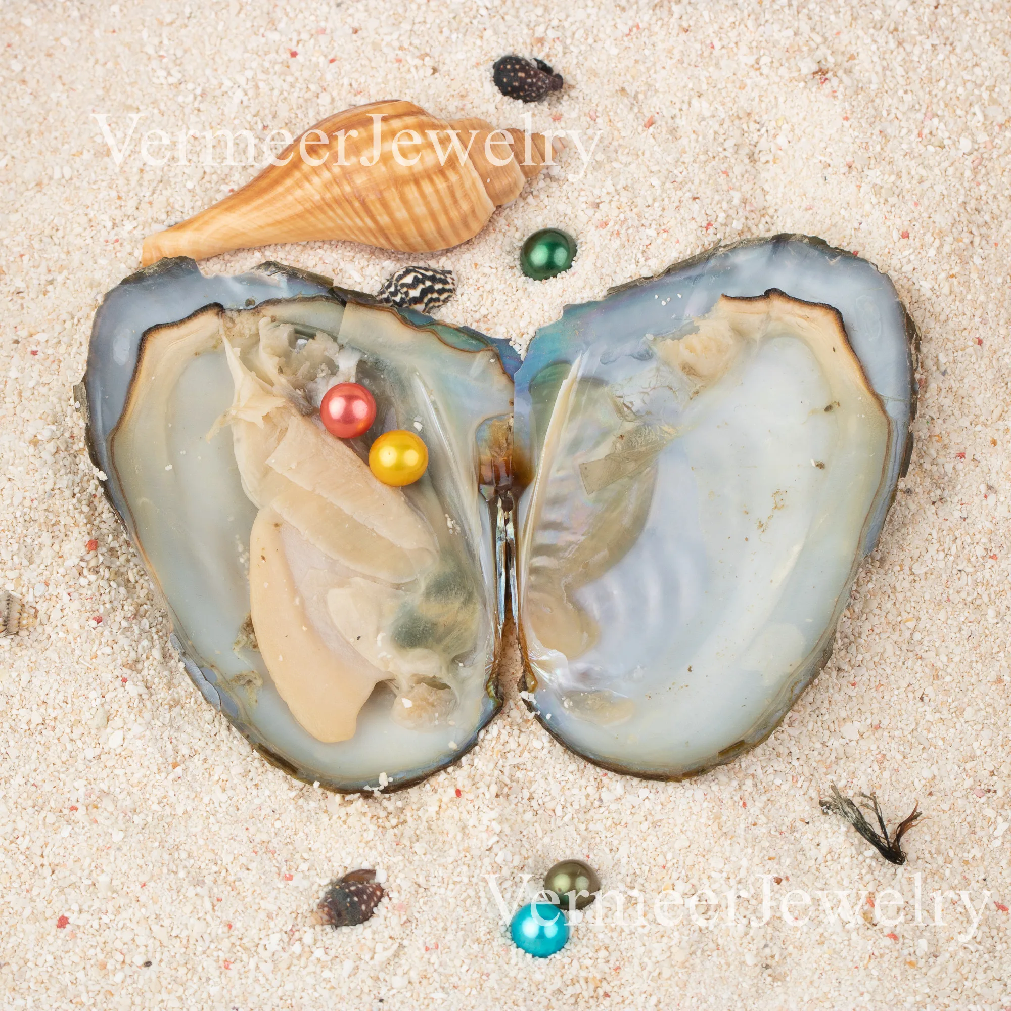 Freshwater Pearl Round Bead twin 6-8mm aaaa+ Freshwater Cultured Love Wish Pearl Oyster Mixed Colors Bead For Diy Jewelry Making