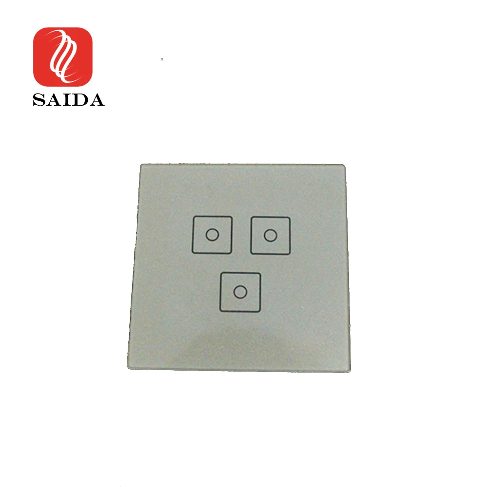 Customized Smart Home Touch Wall Switch Glass Smart Switch White Printing Panel Glass