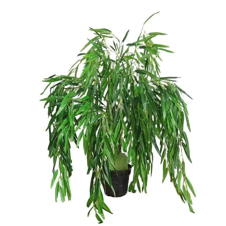wedding table artificial weeping willow tree figurines bonsai tree artificial weeping willow tree