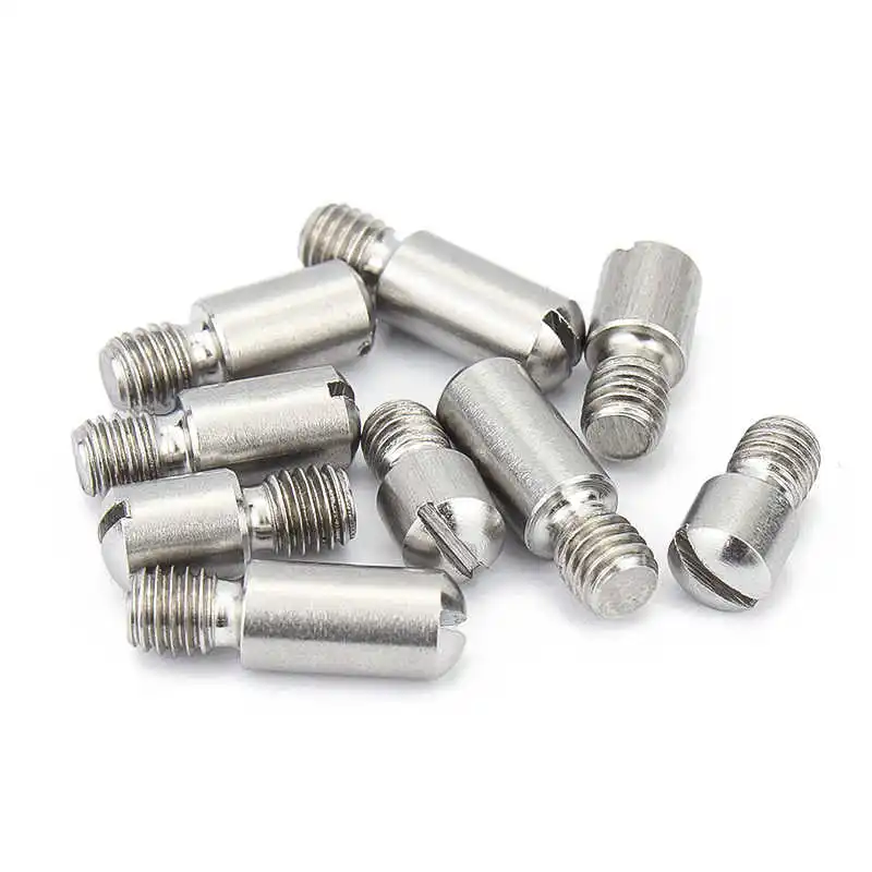 Factory Direct Custom CNC Milling Machining Service Stainless Steel 304 slotted headless step screw shaft position screw