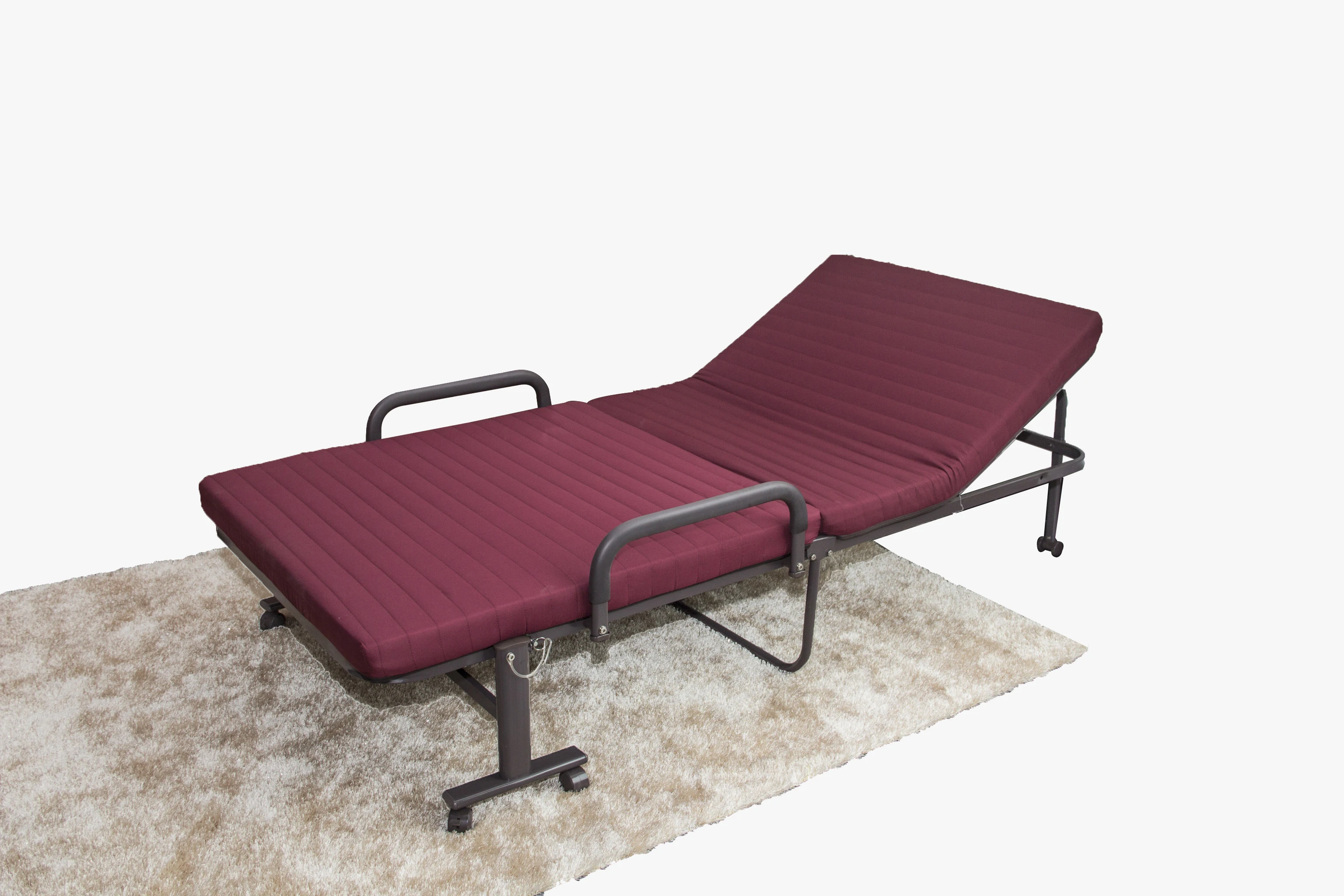 
Best selling foldable italy metal adjustable single double folding the bed 