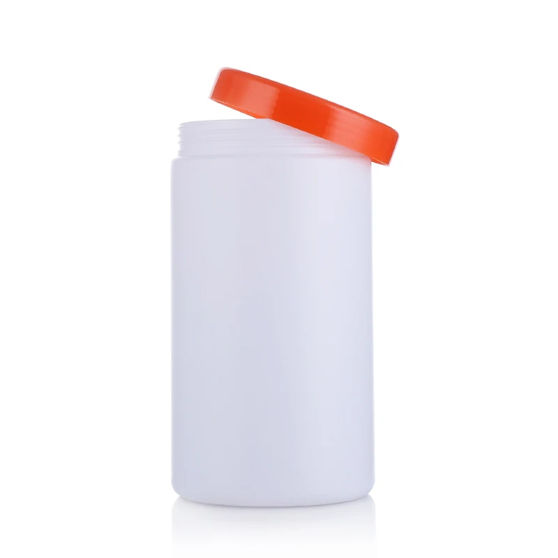 Good sale PET empty protein powder bottle white color candy bottle plastic