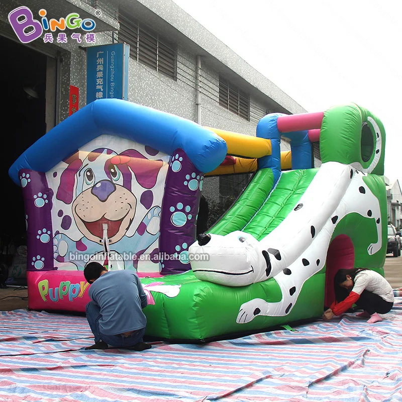 Factory Direct Inflatable Trampoline Outdoor Dog Head Jumping Castle Inflatable Bouncer Slide Bounce House For Kids