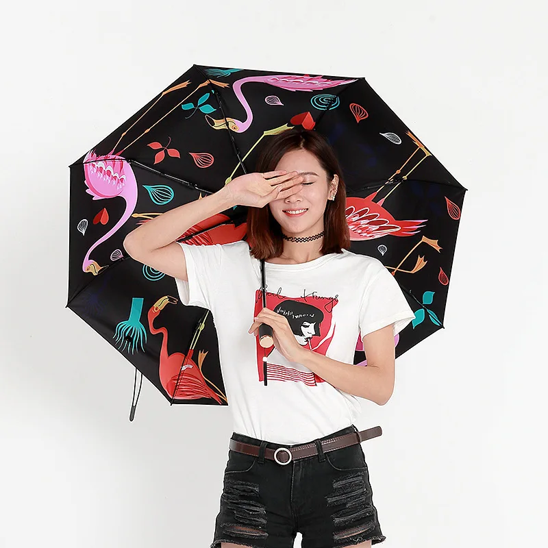 Umbrella supplier  Customizable  Milan fashion show flamingo outdoor umbrella patio umbrellas