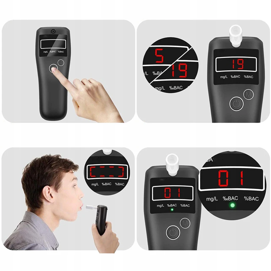 Handheld breathalyzer factory sale alcohol tester car alcohol analyzer