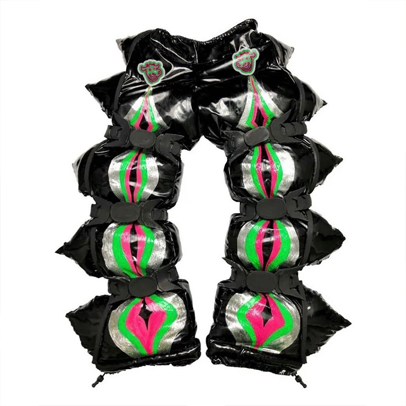 DIZNEW Clothing supplier Wholesale 2024 Winter street fashion tendy puffer pants Designer personality pants men