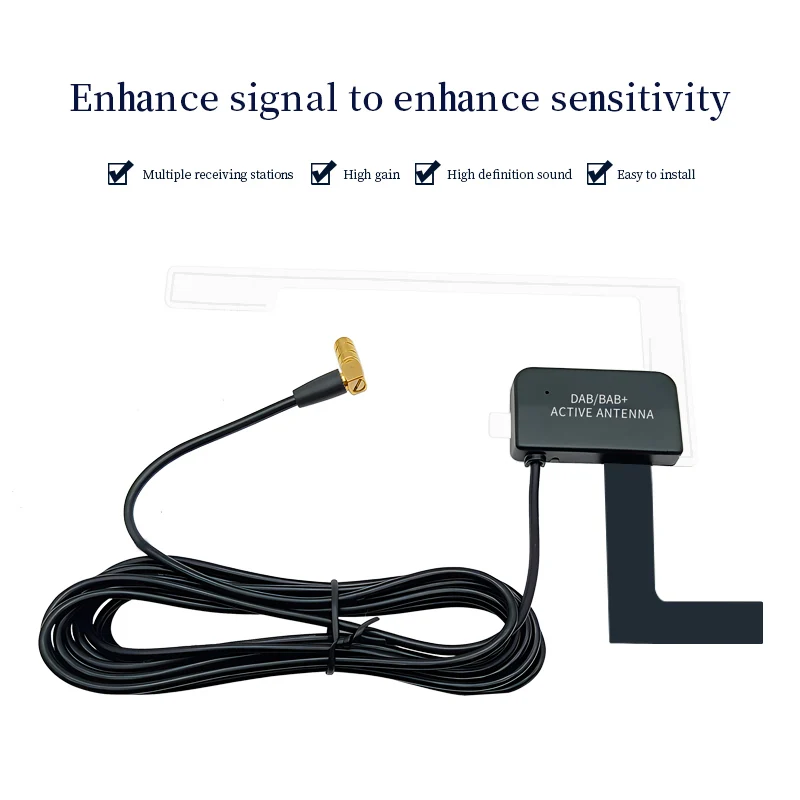 High Quality Universal Car Active Radio AM FM DAB Antenna Car Radio Receiver Digital Audio Broadcasting DAB Antenna