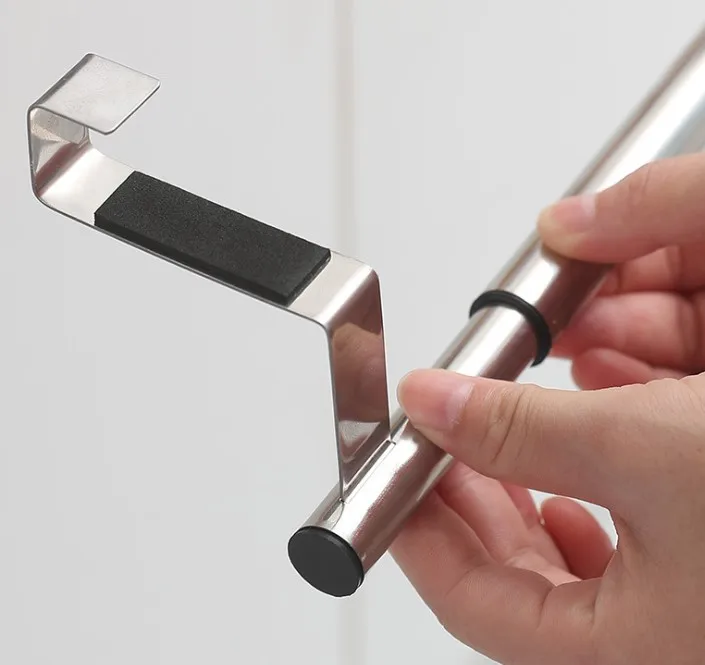 No Drill  Stainless Steel Retractable Towel Holder Towel Bar rack Dish Cloth Hanger Rack for Kitchen Bathroom