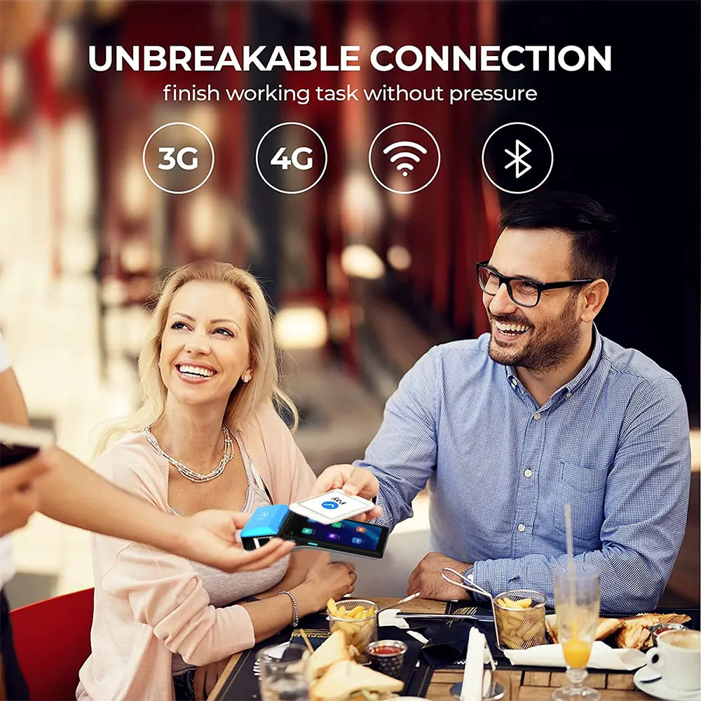 2+32GB MSR/ICCR/NFC Contactless Payment Mobile 6.0 inch Android POS Terminal with Printer Z500