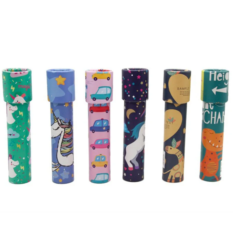 Promotional Gifts Custom Magic Toy Telescopic Paper Kaleidoscope