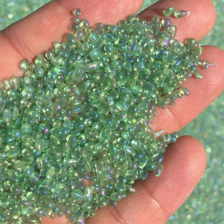 Hot Selling Dark Green Transparent Glass Beads For Decoration With Low Price