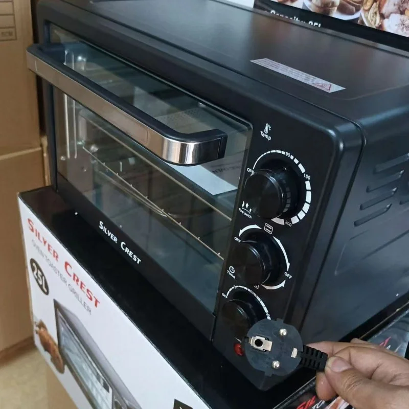 hot selling 25L timing multi purpose electrical oven micro weave  baking oven smokeless fast heating tabletop electric oven