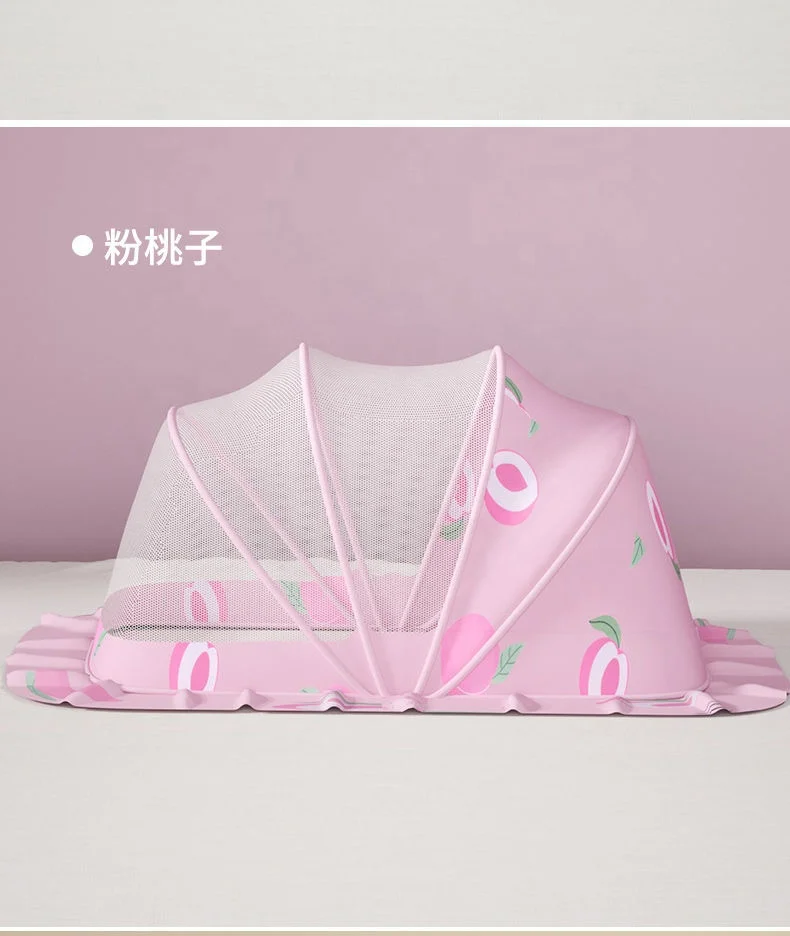 OvO Princess Foldable Sleep Mosquito Nets New Born Baby Cradle Frame Kids Breathable Mesh Canopy for Kids Bedding