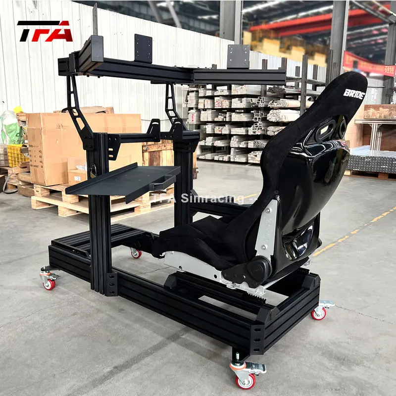 Sim Racing set Arm hanging monitor stand 4080 T slot aluminum extrusion profile sim racing rig race car truck driving simulator