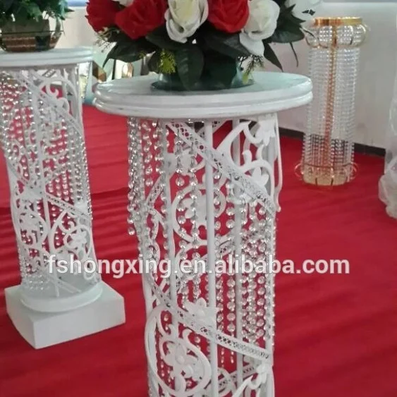 new Customized lighted crystal  pillars for wedding